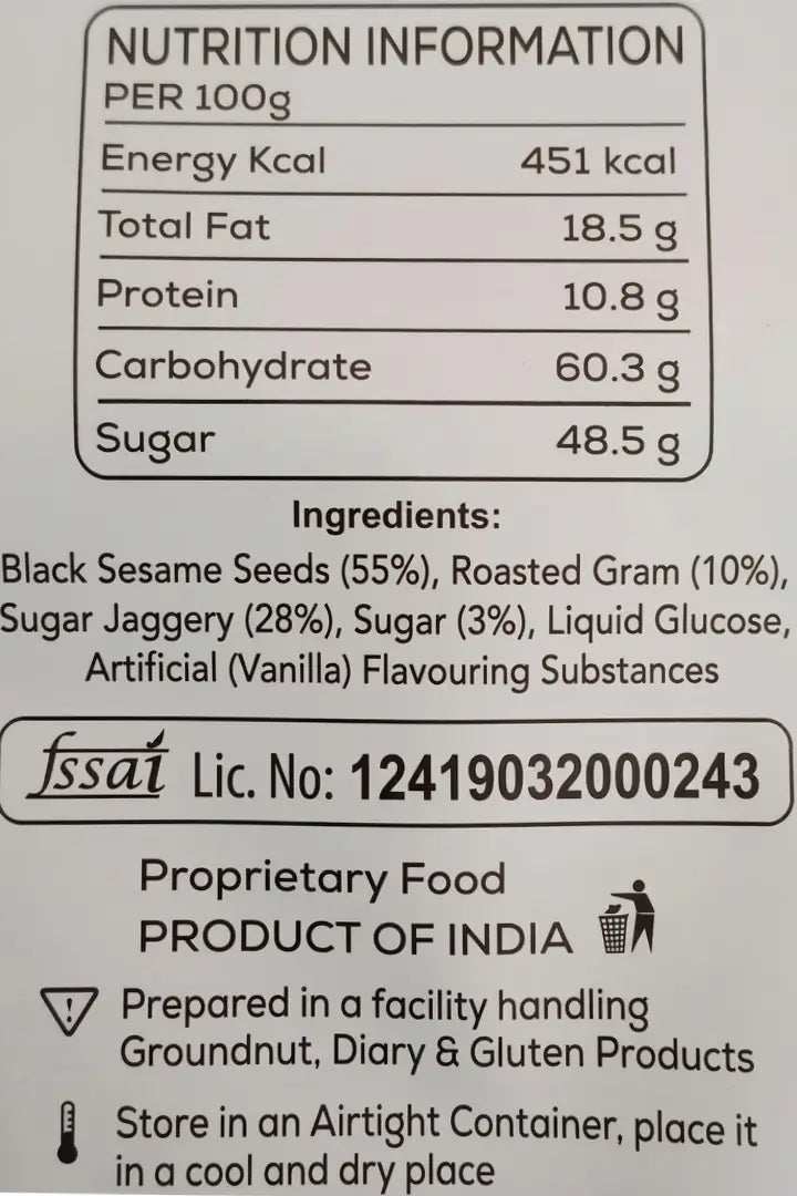 Black Sesame Chikki Bites