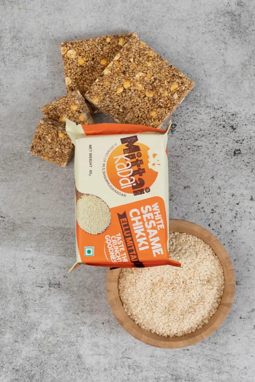 White Sesame Chikki Bar
