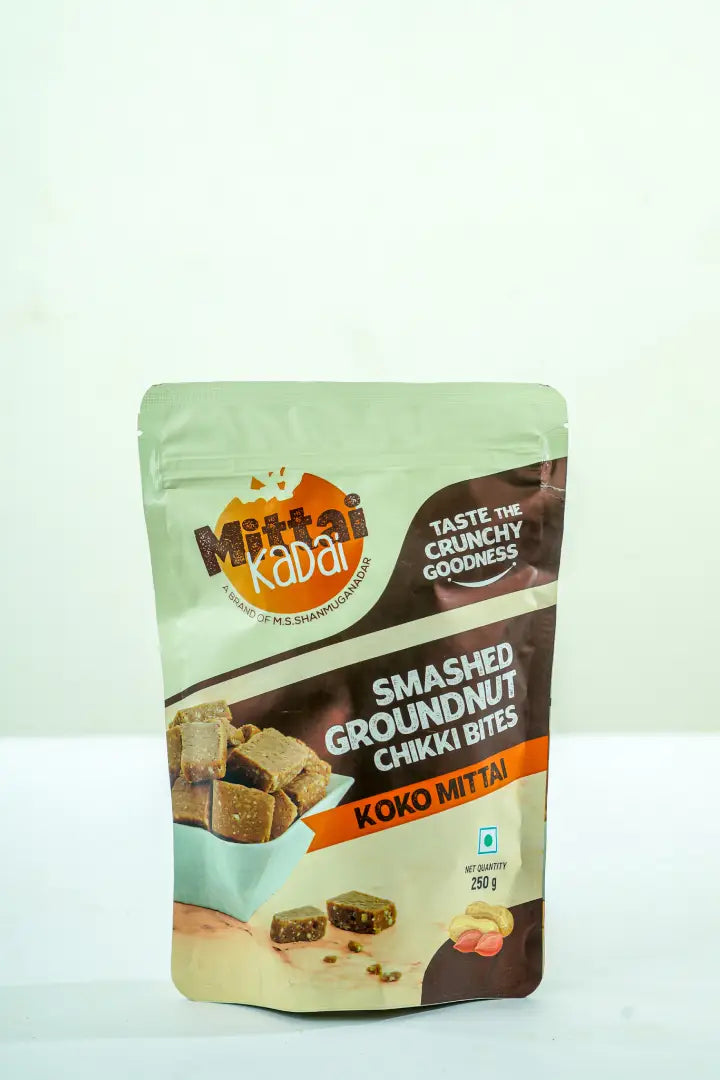 Smashed Peanut Chikki Bites