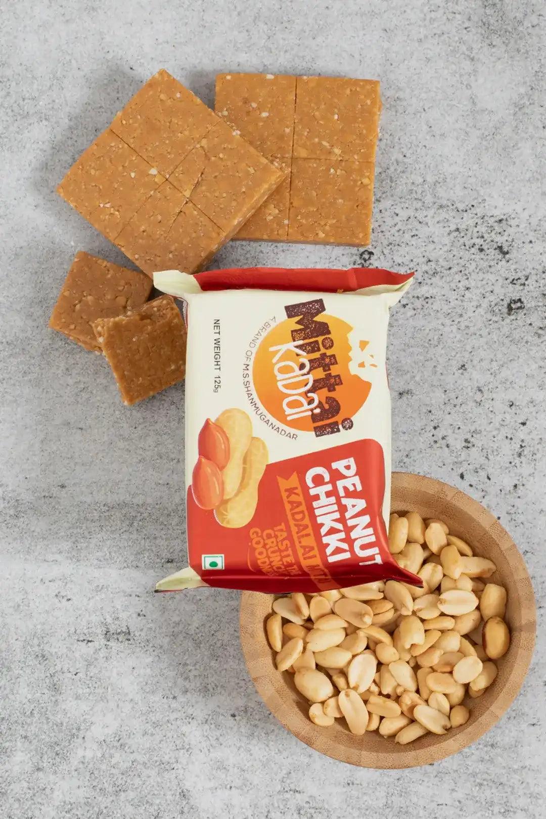 Smashed Peanut Chikki Bites