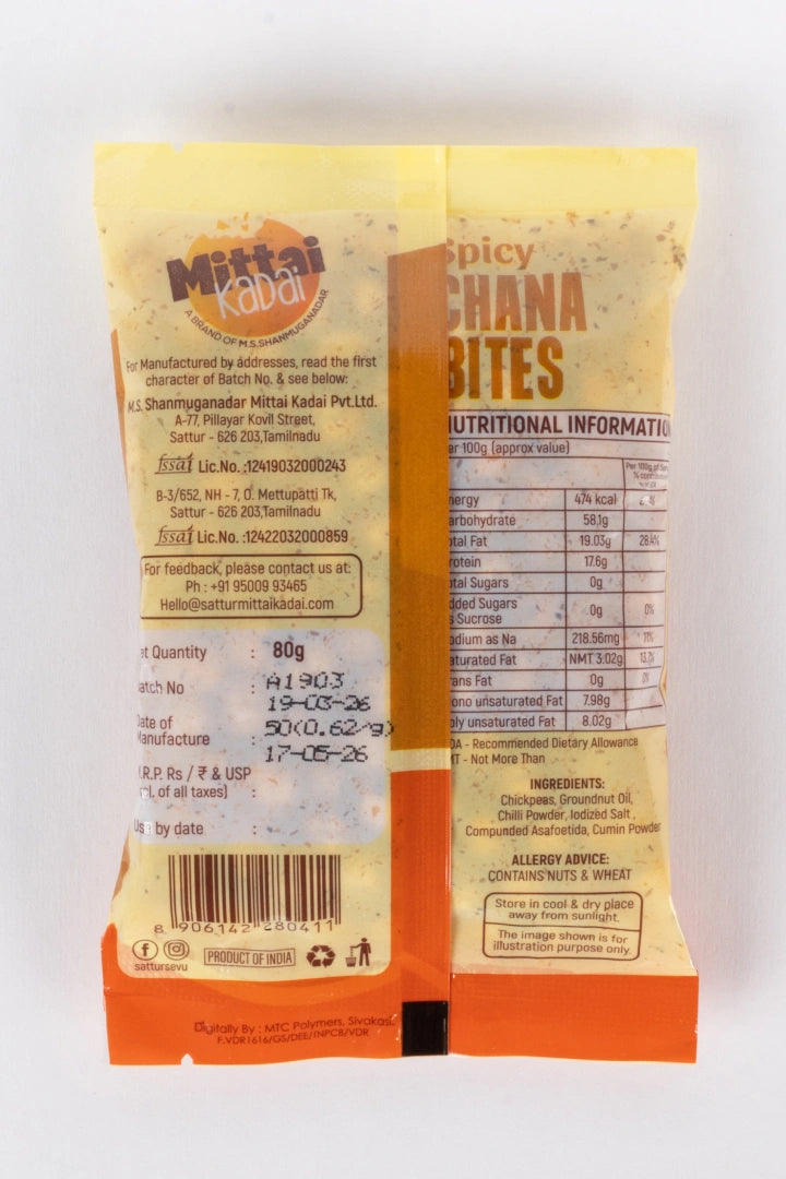 Spicy Channa Bites